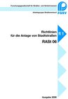 Buchcover RASt 06 - Richtlinie für die Anlage von Stadtstraßen