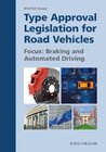 Buchcover Type Approval Legislation for Road Vehicles
