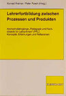 Buchcover Lehrerfortbildung zwischen Prozessen und Produkten
