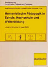Buchcover Humanistische Pädagogik in Schule, Hochschule und Weiterbildung