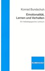 Buchcover Emotionalität, Lernen und Verhalten