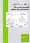 Buchcover Deutschunterricht für die Sekundarstufe I