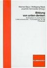 Buchcover Bildung von unten denken