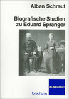Buchcover Biografische Studien zu Eduard Spranger