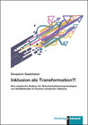 Buchcover Inklusion als Transformation?!