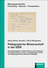 Buchcover Pädagogische Wissenschaft in der DDR