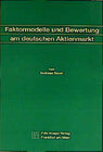 Buchcover Faktormodelle und Bewertung am deutschen Aktienmarkt