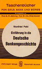 Buchcover Einführung in die deutsche Bankgeschichte