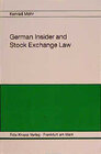 Buchcover Insider- und Börsenrecht /German Insider Law and Stock Exchange Law