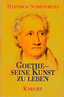 Buchcover Goethe - seine Kunst zu leben