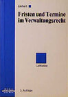 Buchcover Fristen und Termine im Verwaltungsrecht