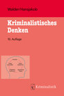 Buchcover Kriminalistisches Denken