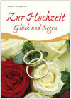 Buchcover Zur Hochzeit Glück und Segen