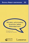 Buchcover Welchen politischen Einfluss haben Wohnungslose?