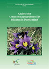 Buchcover Analyse der Artenschutzprogramme für Pflanzen in Deutschland