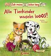 Buchcover Zieh meine Seiten lang - Alle Tierkinder wuseln los!