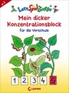 Buchcover LernSpielZwerge - Mein dicker Konzentrationsblock für die Vorschule