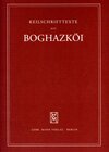 Buchcover Textfunde von Büyükkale aus den Grabungen 1952-1959 mit Nachträgen aus den dreißiger Jahren