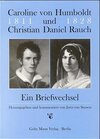 Buchcover Caroline von Humboldt und Christian Daniel Rauch