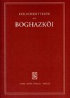 Buchcover Textfunde von Büyükkale aus den Jahren 1934-1939