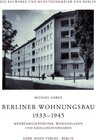 Buchcover Berliner Wohnungsbau 1933–1945