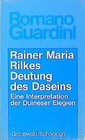 Buchcover Rainer Maria Rilkes Deutung des Daseins