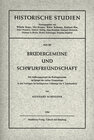 Buchcover Brüdergemeine und Schwurfreundschaft