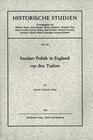 Buchcover Insulare Politik in England vor den Tudors