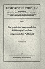 Buchcover Die geistlichen Staaten und ihre Auflösung im Urteil der zeitgenössischen Publizistik