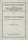 Buchcover Österreich und der Krimkrieg