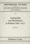 Buchcover Aussenpolitik und Öffentlichkeit in Russland 1906-1912