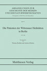 Buchcover Die Patienten der Wittenauer Heilstätten in Berlin 1919-1960