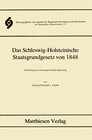 Buchcover Das Schleswig-Holsteinische Staatsgrundgesetz von 1848
