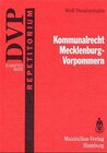 Buchcover Kommunalrecht Mecklenburg-Vorpommern