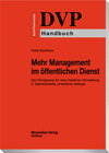Buchcover Mehr Management im öffentlichen Dienst - Der Königsweg für eine moderne Verwaltung