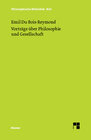 Buchcover Vorträge über Philosophie und Gesellschaft