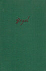 Buchcover Briefe von und an Hegel / Briefe von und an Hegel. Band 4, Teil 1