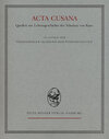 Buchcover Acta Cusana. Quellen zur Lebensgeschichte des Nikolaus von Kues. Band I, Lieferung 1