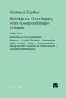 Buchcover Beiträge zur Grundlegung einer operationsfähigen Dialektik (II)