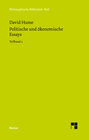 Buchcover Politische und ökonomische Essays. Teilband 2
