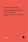 Buchcover Transzendentalphilosophie und Spekulation