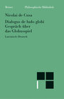 Buchcover Schriften in deutscher Übersetzung / Über das Globusspiel
