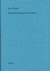 Buchcover Werke / Kulturphilosophische Schriften