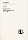Buchcover Kleinere Schriften zu Goethe und zur Geistesgeschichte 1925–1944