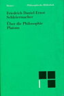 Buchcover Über die Philosophie Platons