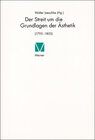 Buchcover Der Streit um die Grundlagen der Ästhetik