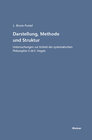 Buchcover Darstellung, Methode und Struktur