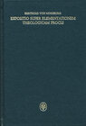 Buchcover Expositio super Elementationem theologicam Procli. Propositiones 35–65
