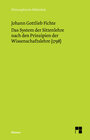 Buchcover Das System der Sittenlehre nach den Prinzipien der Wissenschaftslehre (1798)