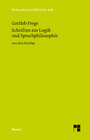 Buchcover Schriften zur Logik und Sprachphilosophie